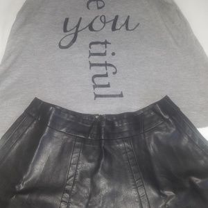 Windsor Faux Leather Mini Skirt